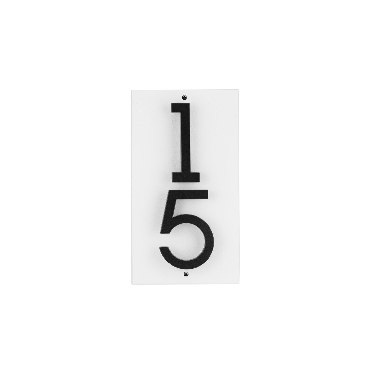 Modern Floating Standoff Plaque - 2 Number Vertical