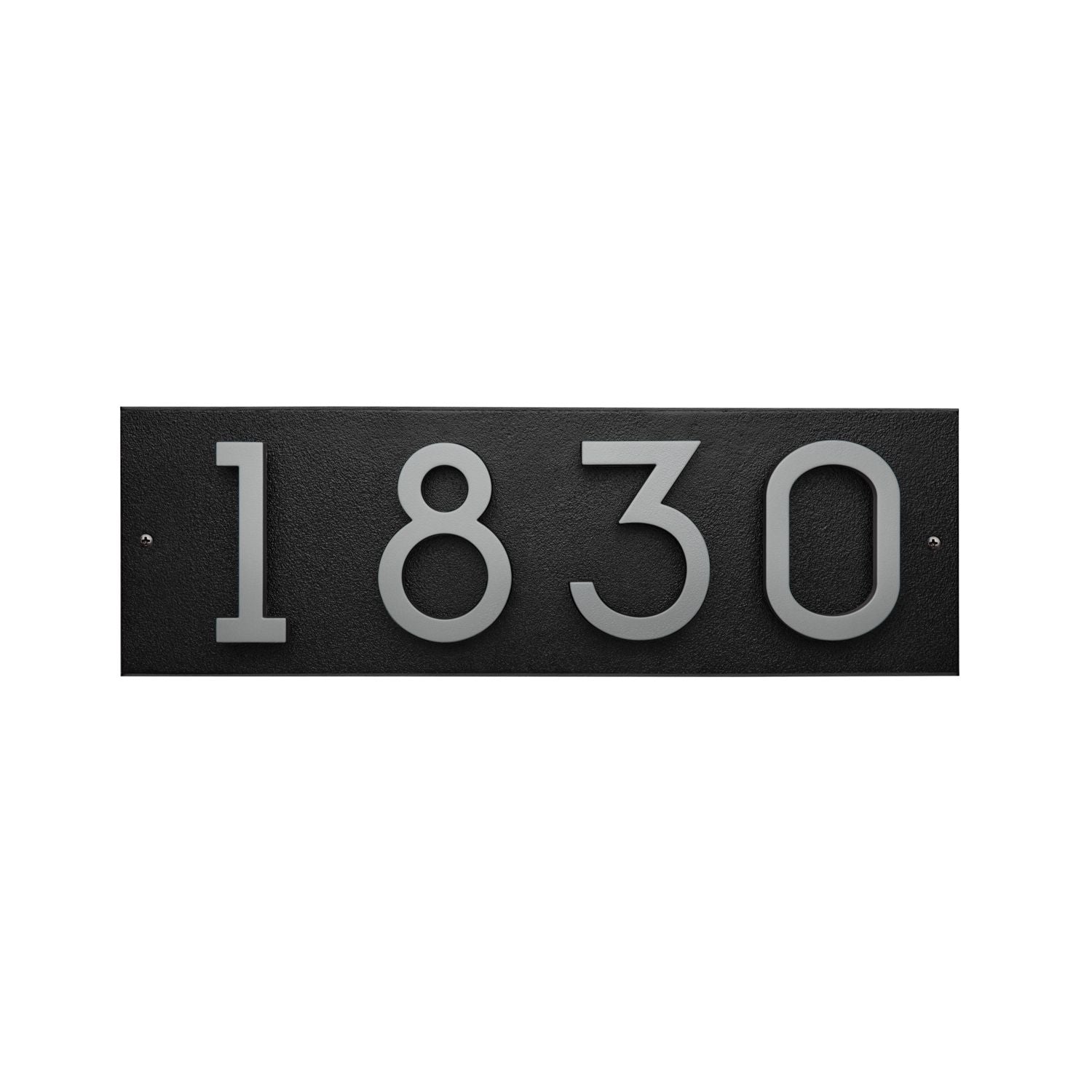 Modern Floating Standoff Plaque - 4 Number Horizontal