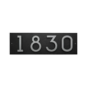 Modern Floating Standoff Plaque - 4 Number Horizontal