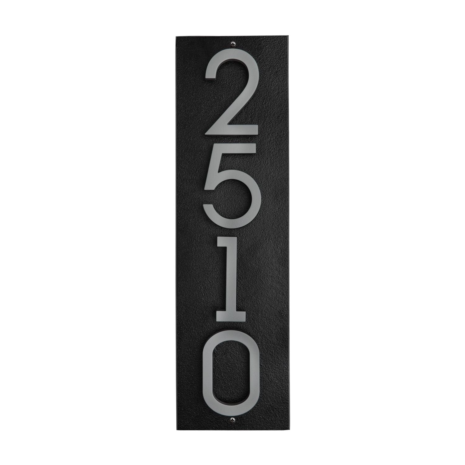 Modern Floating Standoff Plaque - 4 Number Vertical