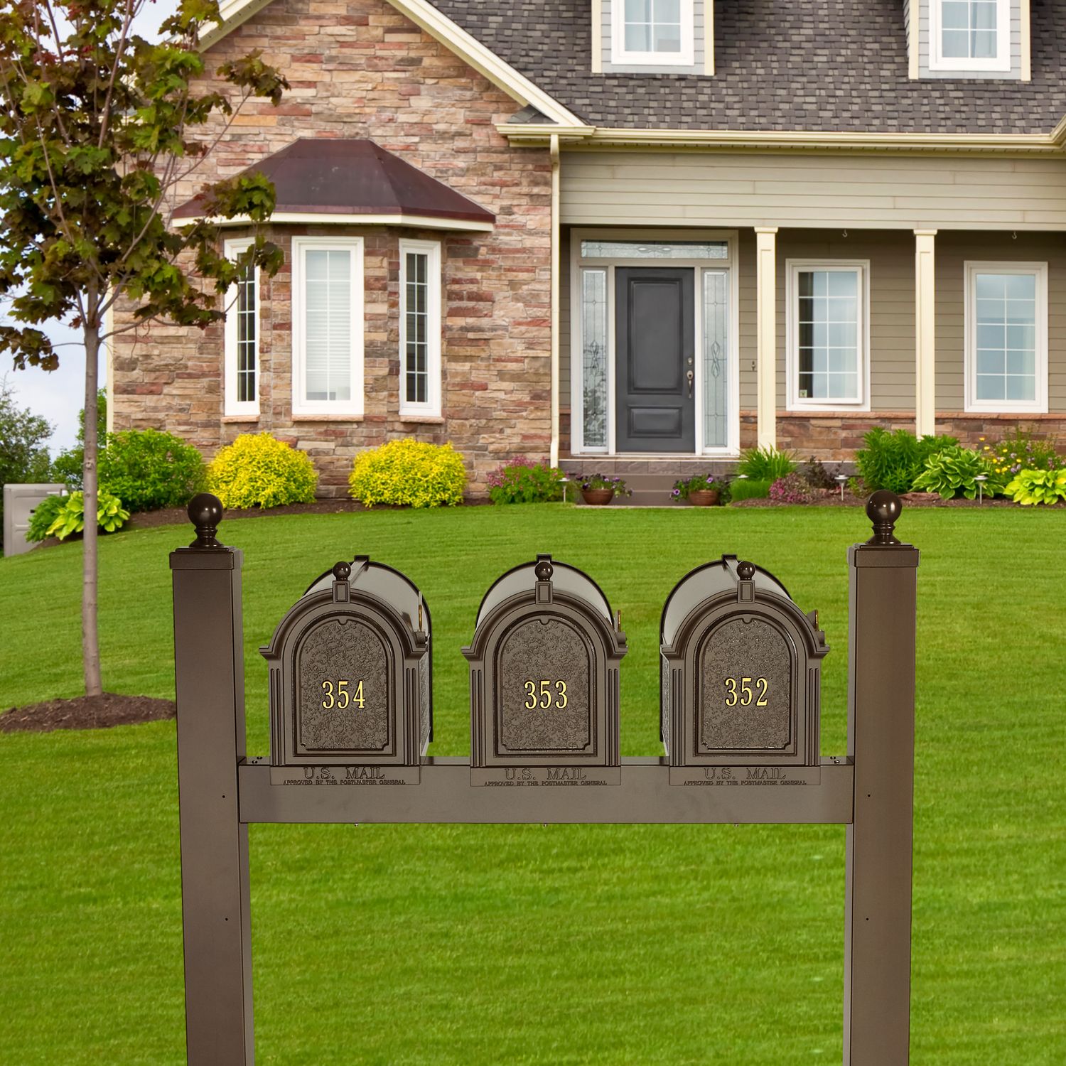 Multi Mailbox Triple Capitol Package