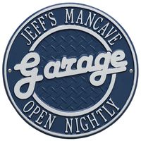 Garage Plaque - Standard Wall - Two Line