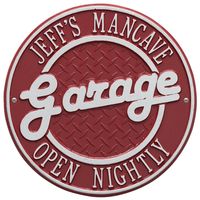 Garage Plaque - Standard Wall - Two Line