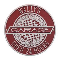 Victory Lane Garage Plaque - Standard Wall - Two Line