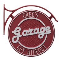 Hanging Garage Plaque Package with Bracket