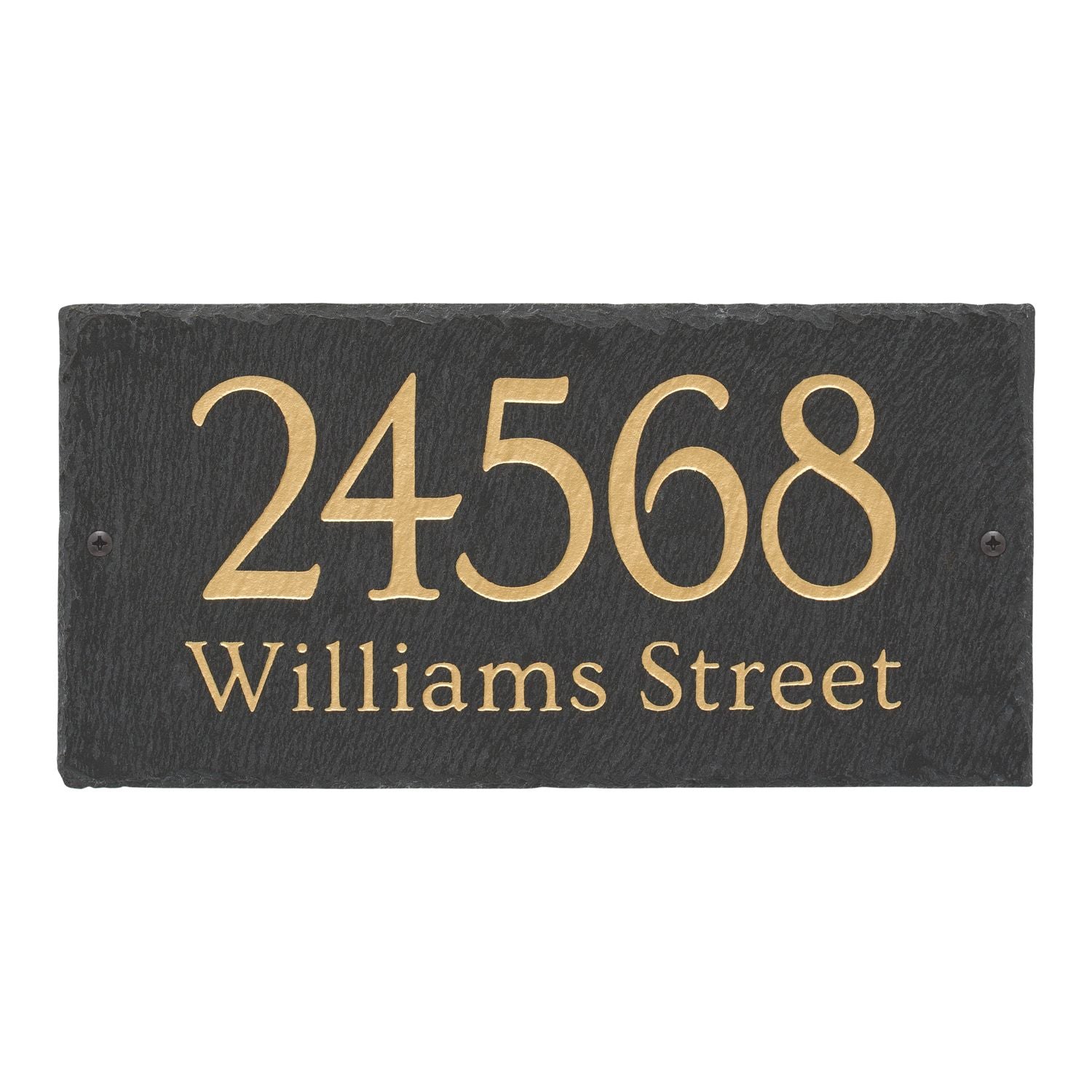 Lianne 2-Line Personalized Etched Wall Slate Sign