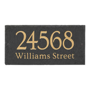 Lianne 2-Line Personalized Etched Wall Slate Sign