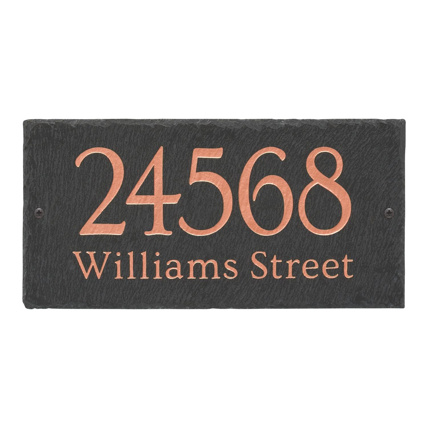 Lianne 2-Line Personalized Etched Wall Slate Sign