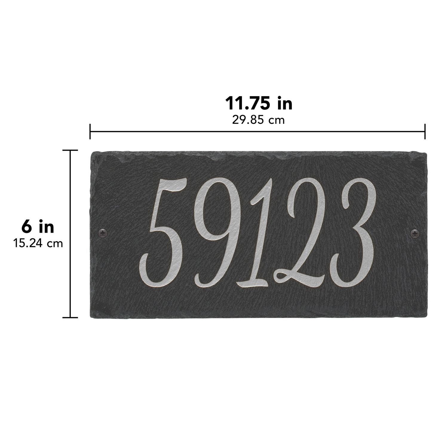 Lorelai 1-Line Personalized Etched Wall Slate Sign