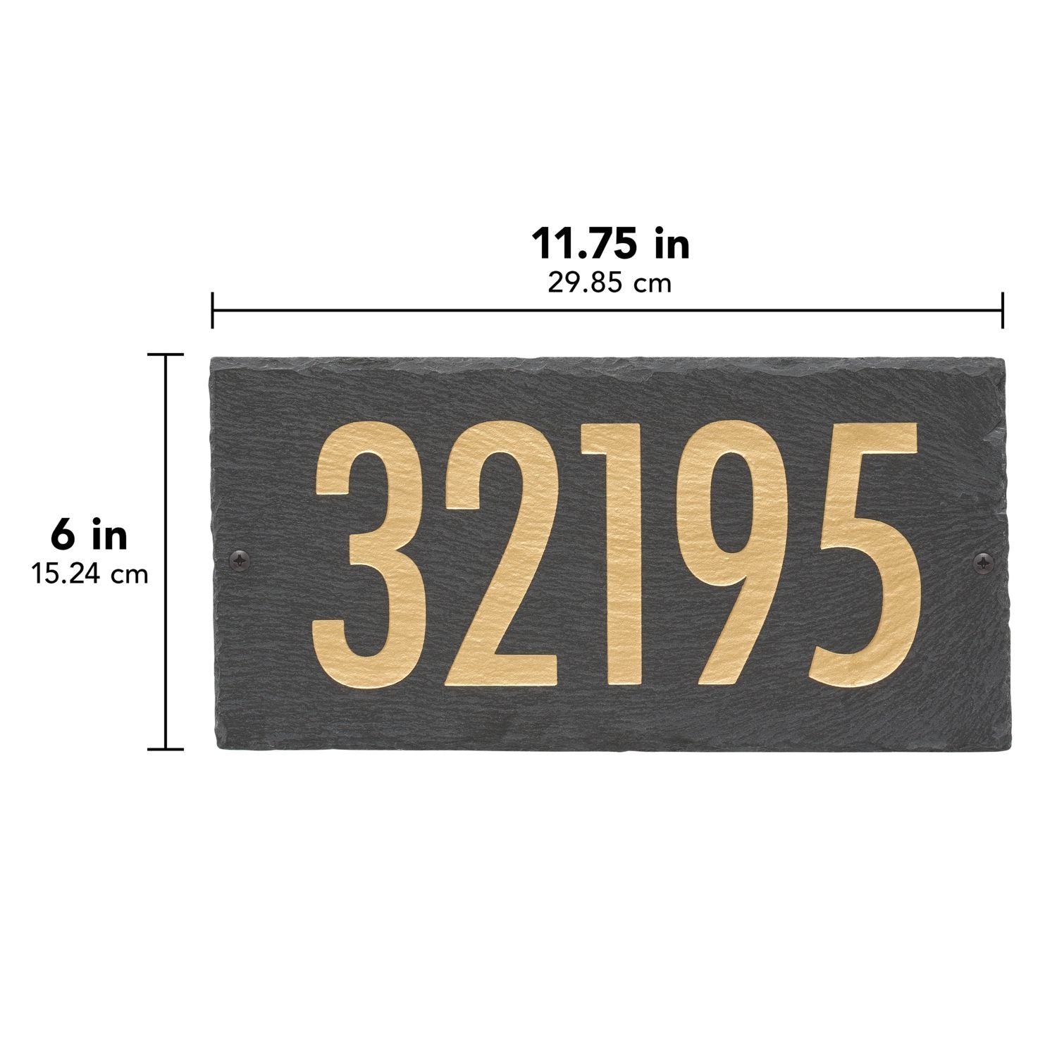 Lennon 1-Line Personalized Etched Wall Slate Sign