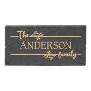 Linette 1-Line Personalized Etched Wall Slate Sign