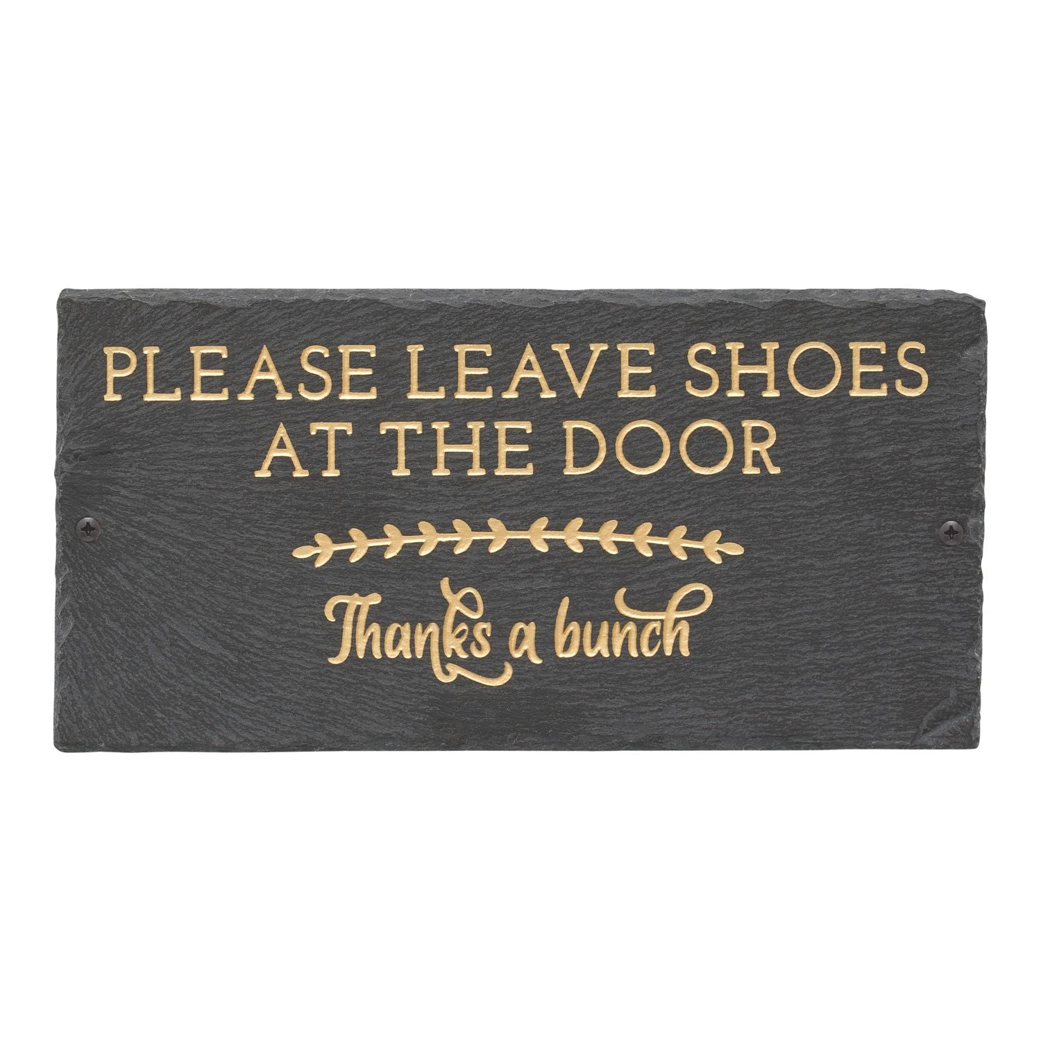 "Thanks A Bunch" 2-Line Personalized Etched Wall Slate Sign