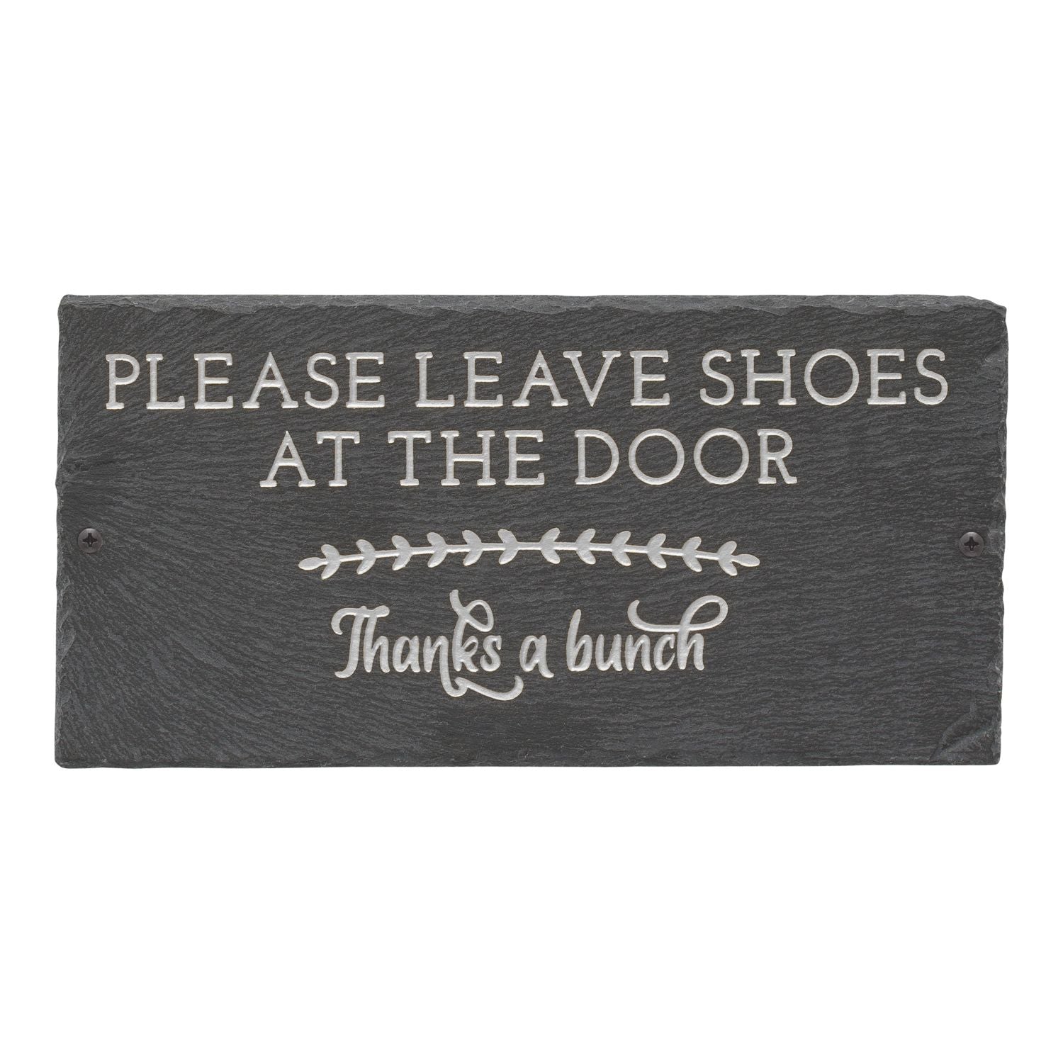 "Thanks A Bunch" 2-Line Personalized Etched Wall Slate Sign