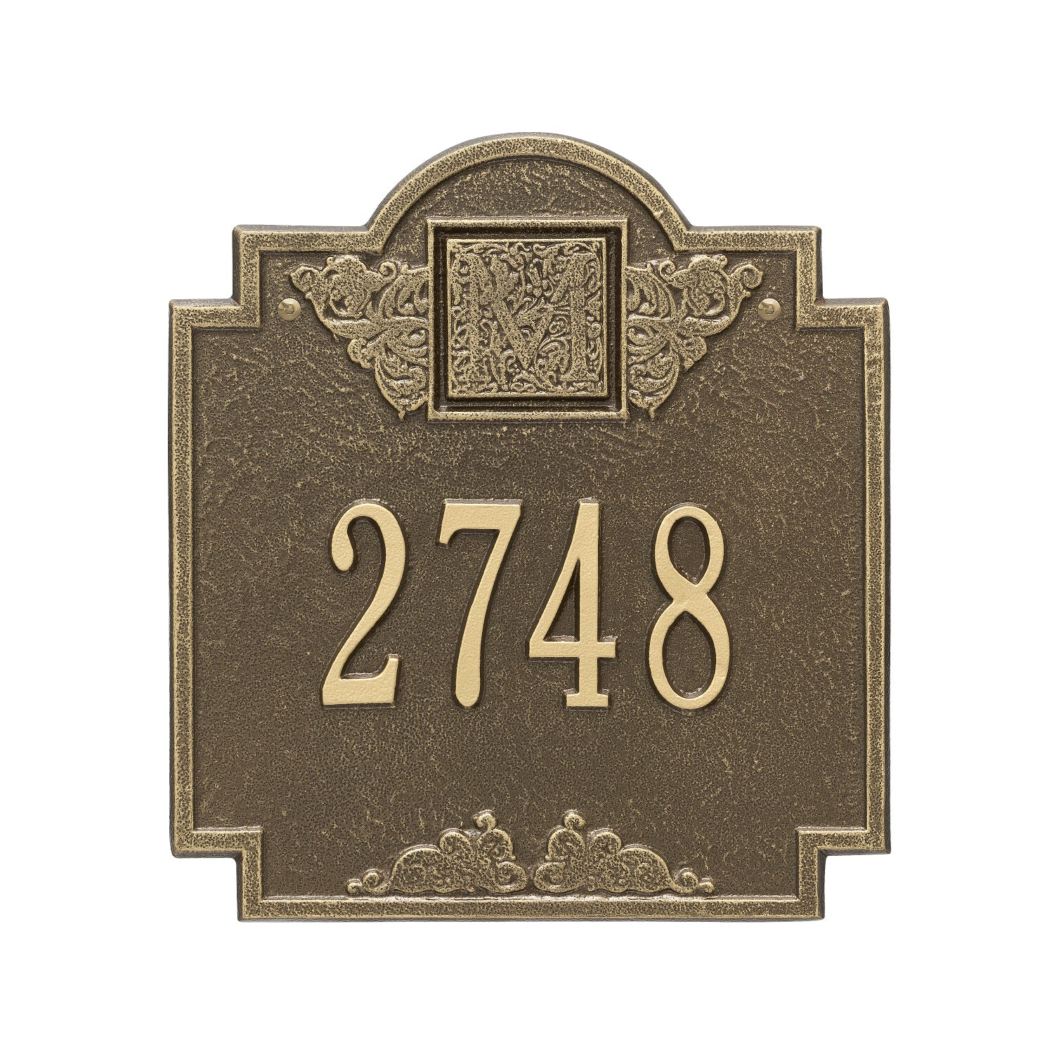 Monogram Address Personalized Plaque