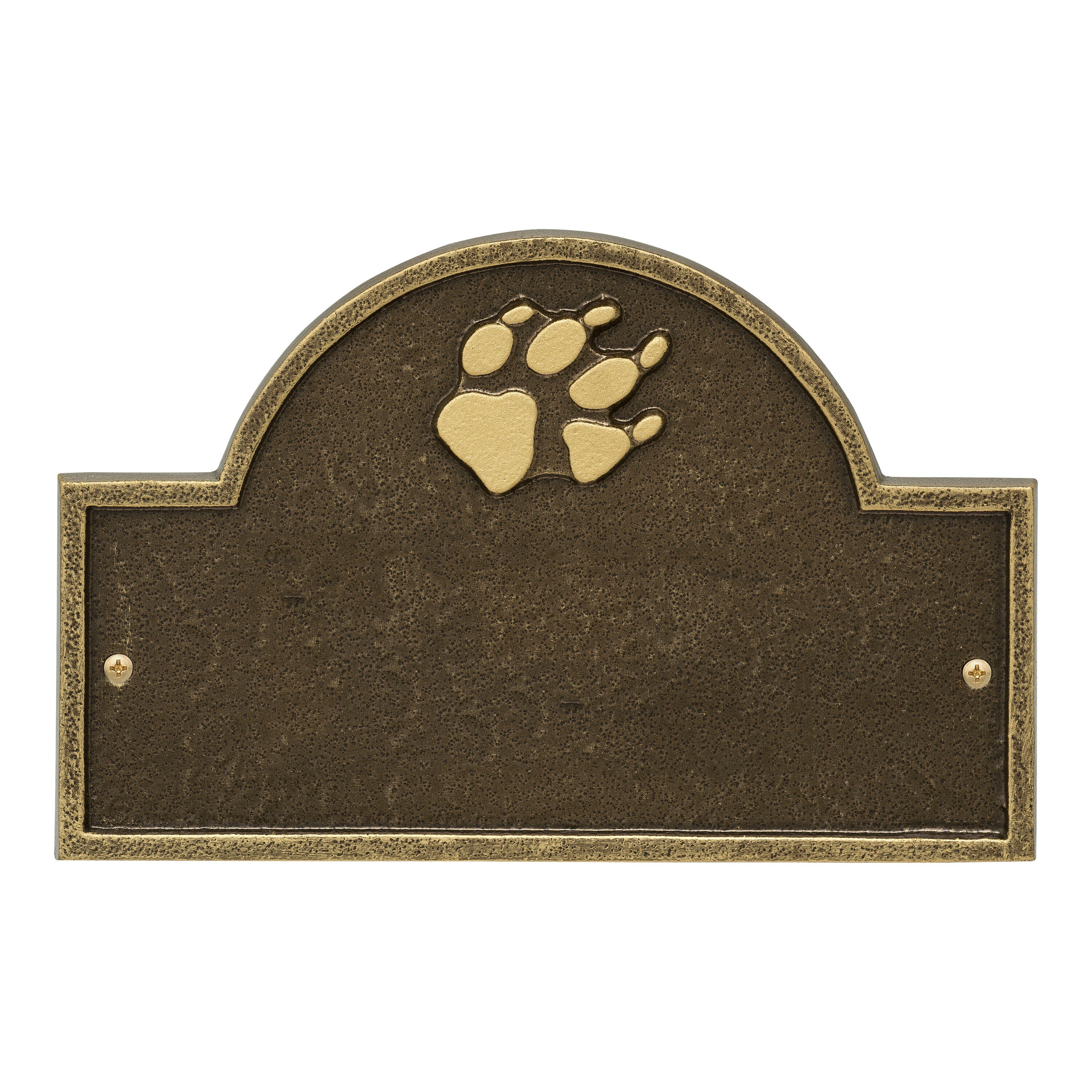 Dog Paw Arch Mini 1-Line Personalized Wall Plaque