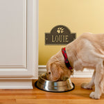 Dog Paw Arch Mini 1-Line Personalized Wall Plaque