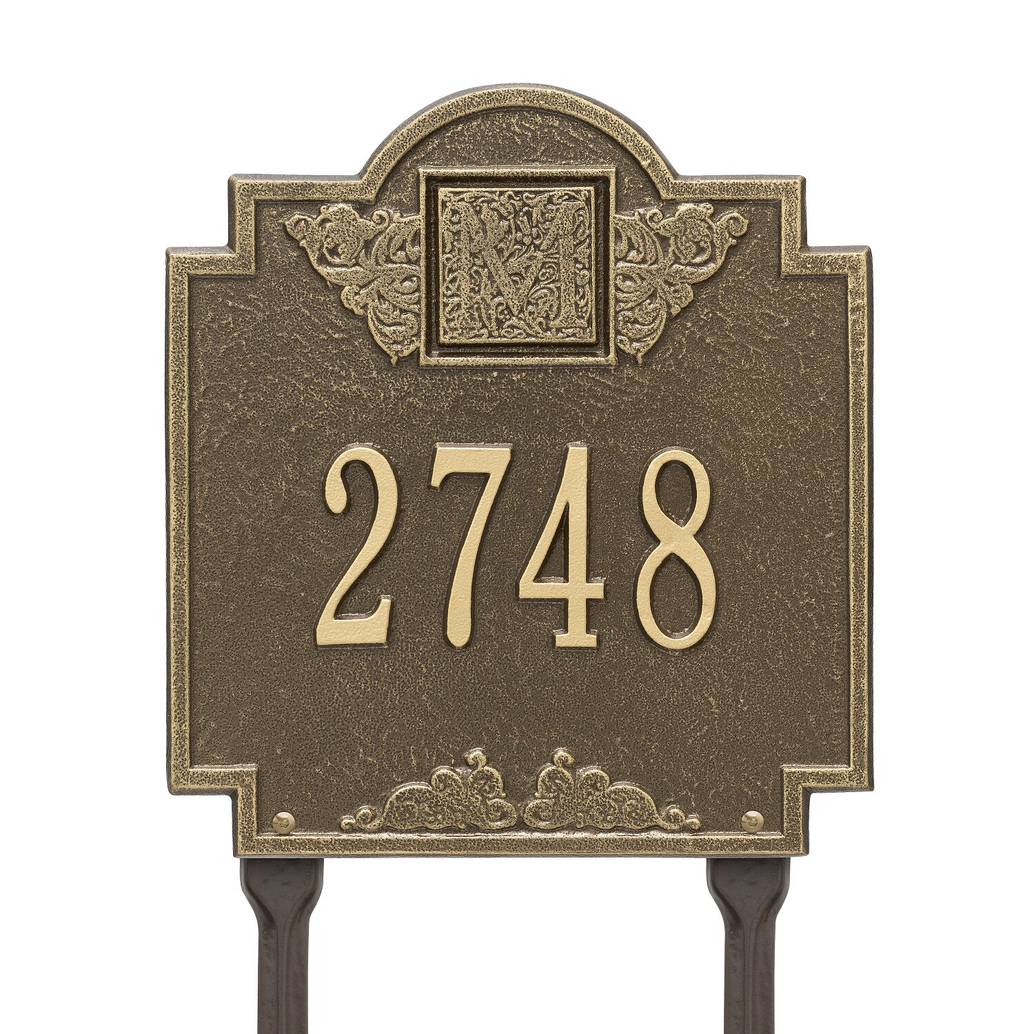 Monogram Address Personalized Plaque Lawn