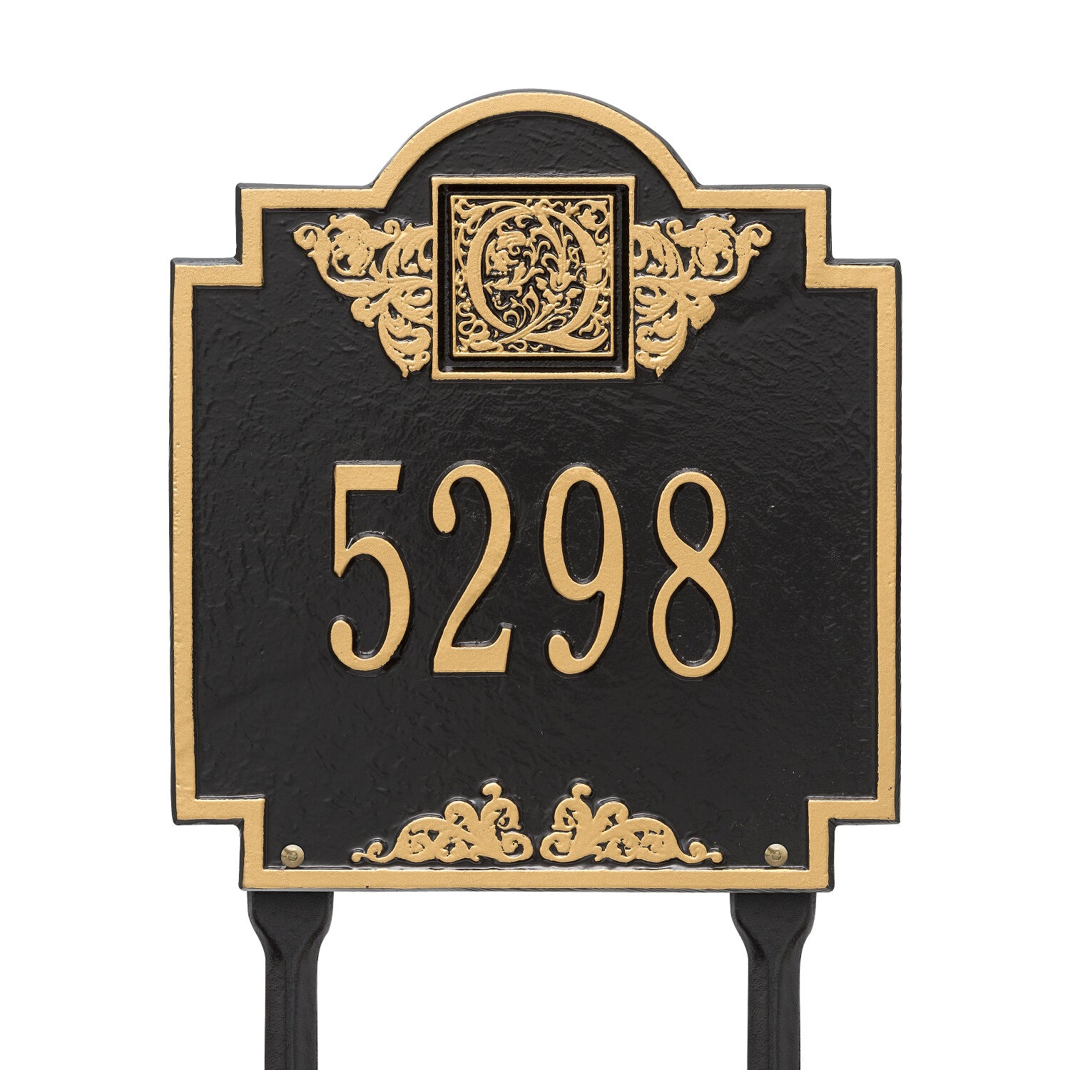 Monogram Address Personalized Plaque Lawn