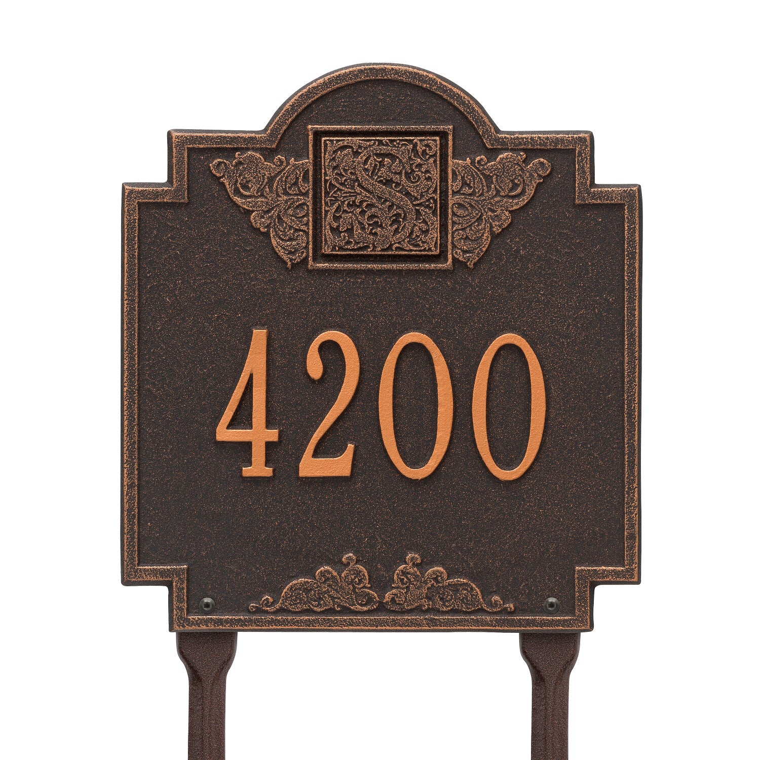 Monogram Address Personalized Plaque Lawn