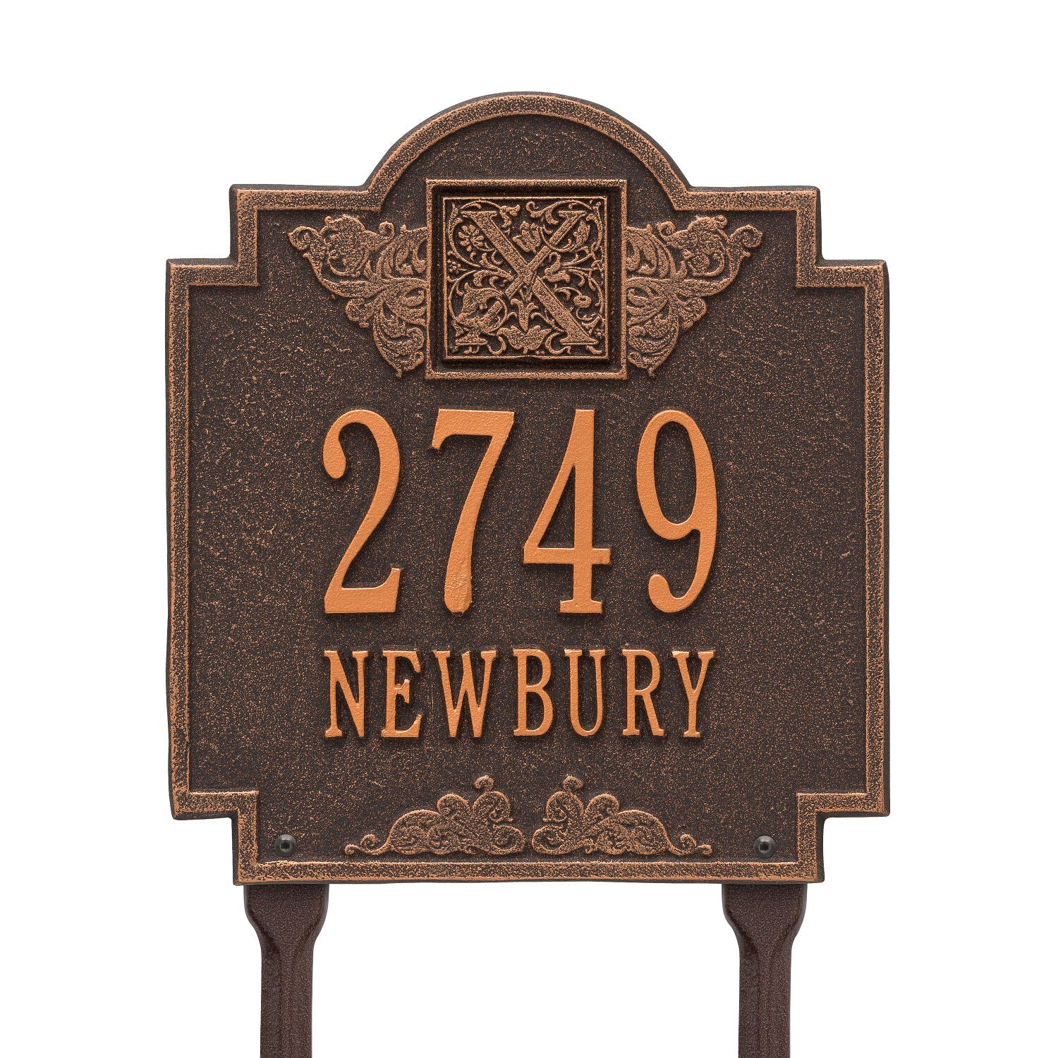 Monogram Address Personalized Plaque Lawn