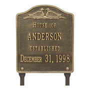 Dove Wedding Anniversary Personalized Plaque Lawn