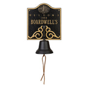 Lighthouse Bell Welcome Personalized Plaque