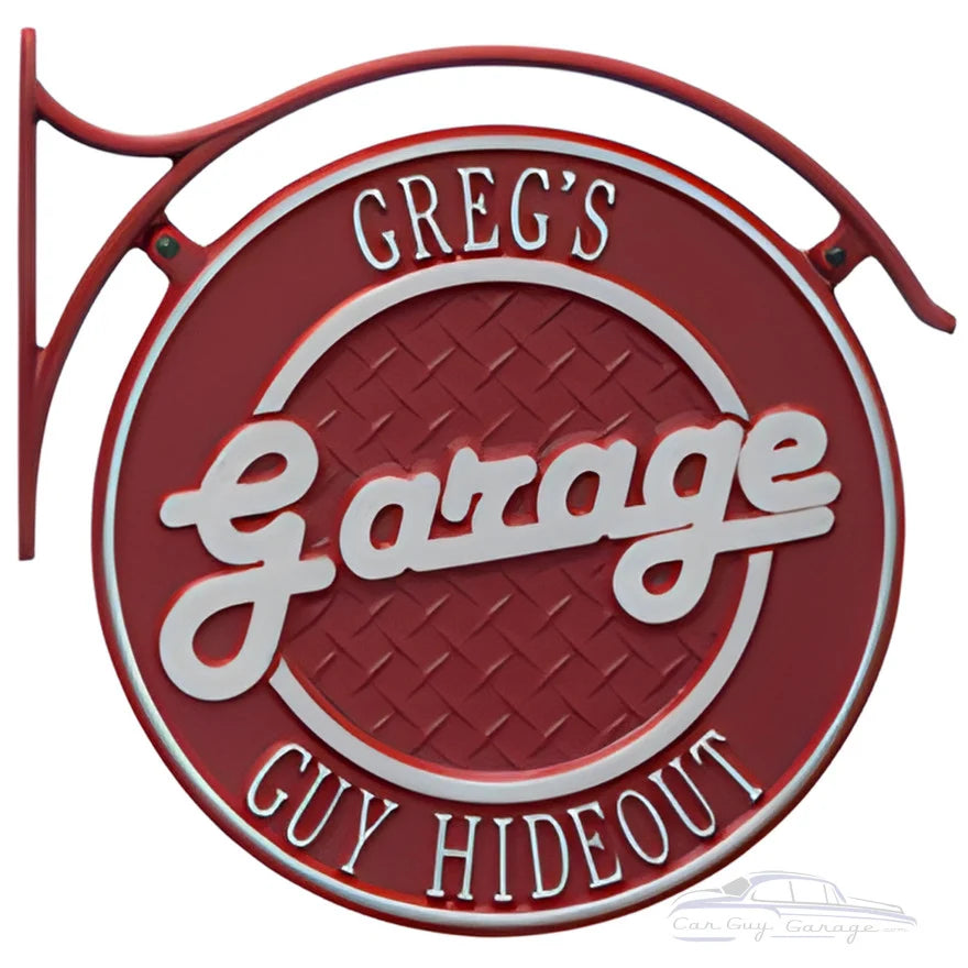 Hanging Garage Plaque Package with Bracket