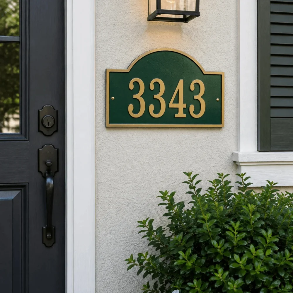 Fast & Easy Arch House Numbers Plaque