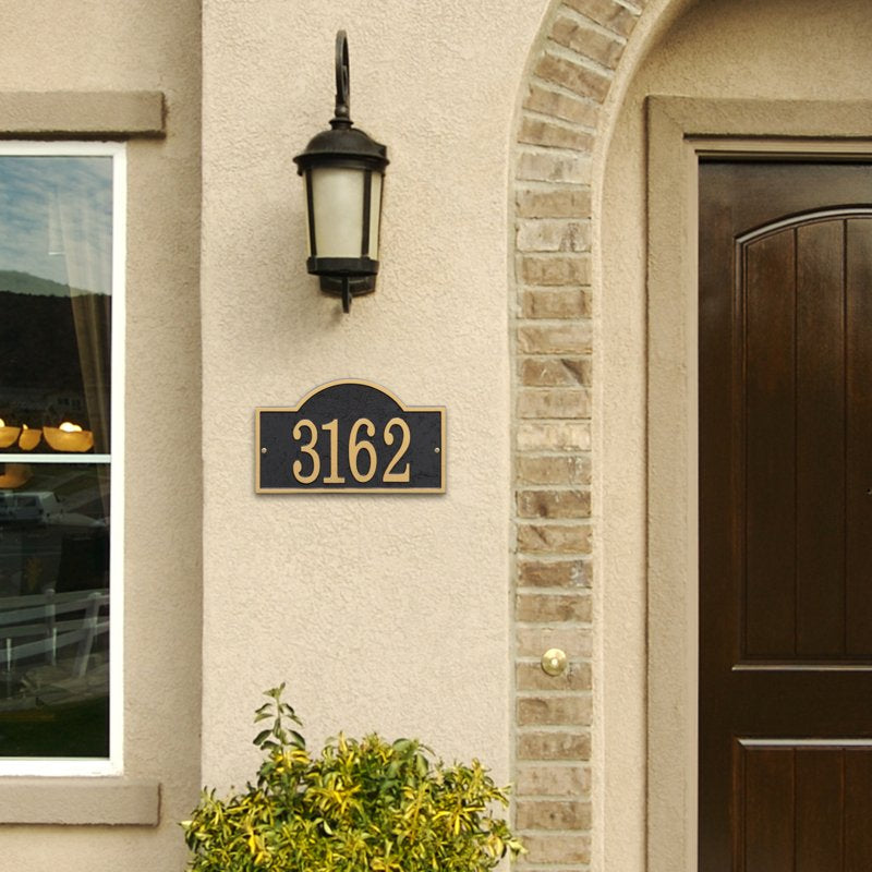 Fast & Easy Arch House Numbers Plaque