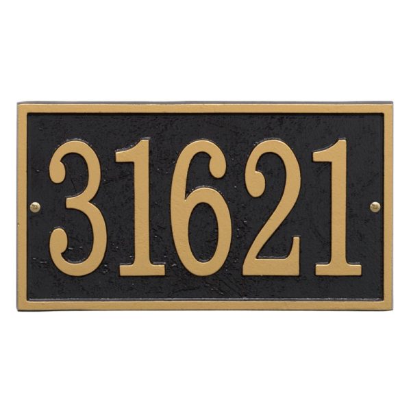 Fast & Easy Rectangle House Numbers Plaque