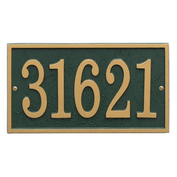 Fast & Easy Rectangle House Numbers Plaque