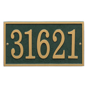 Fast & Easy Rectangle House Numbers Plaque