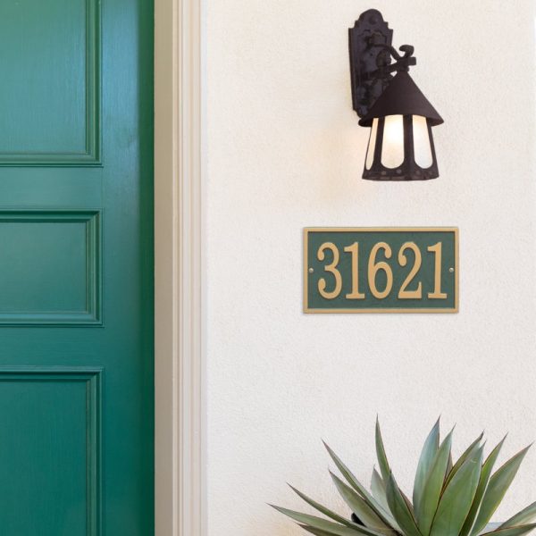Fast & Easy Rectangle House Numbers Plaque