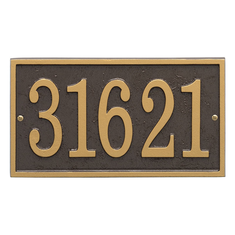 Fast & Easy Rectangle House Numbers Plaque