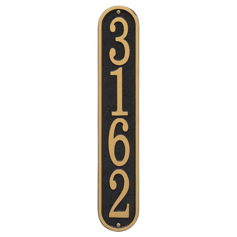 Fast & Easy Vertical House Numbers Plaque