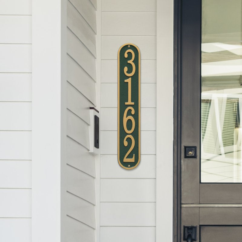 Fast & Easy Vertical House Numbers Plaque