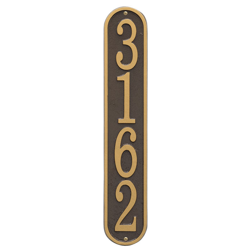 Fast & Easy Vertical House Numbers Plaque