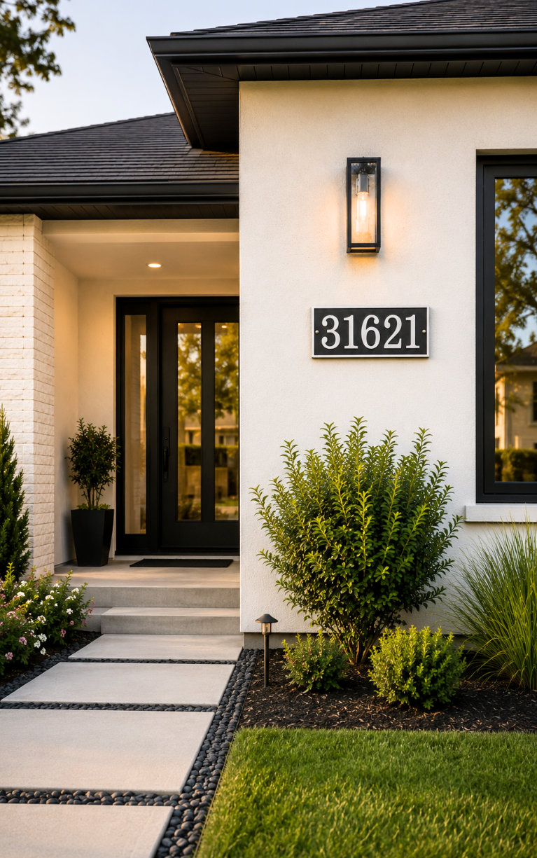 Fast & Easy Arch House Numbers Plaque
