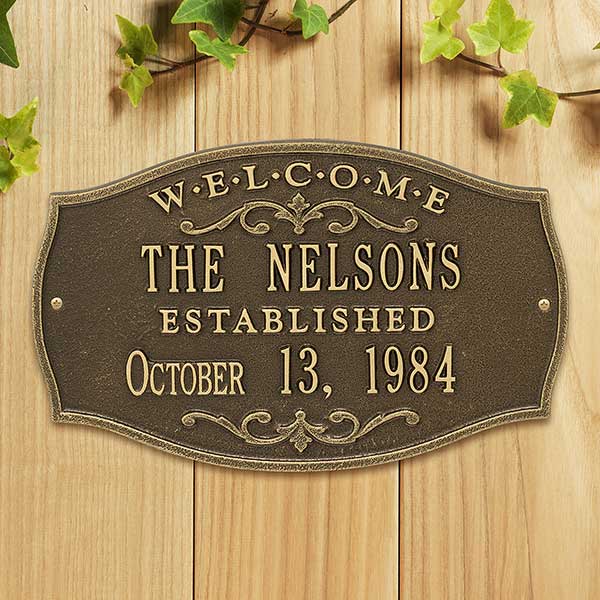 Brookfield Welcome Anniversary Personalized Plaque