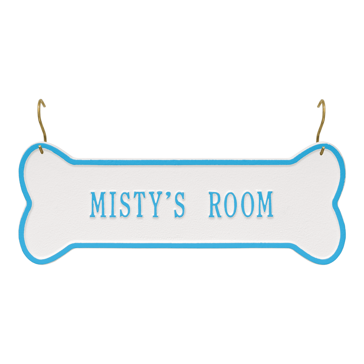 Hanging Bone 1-Line Personalized Crate Plaque