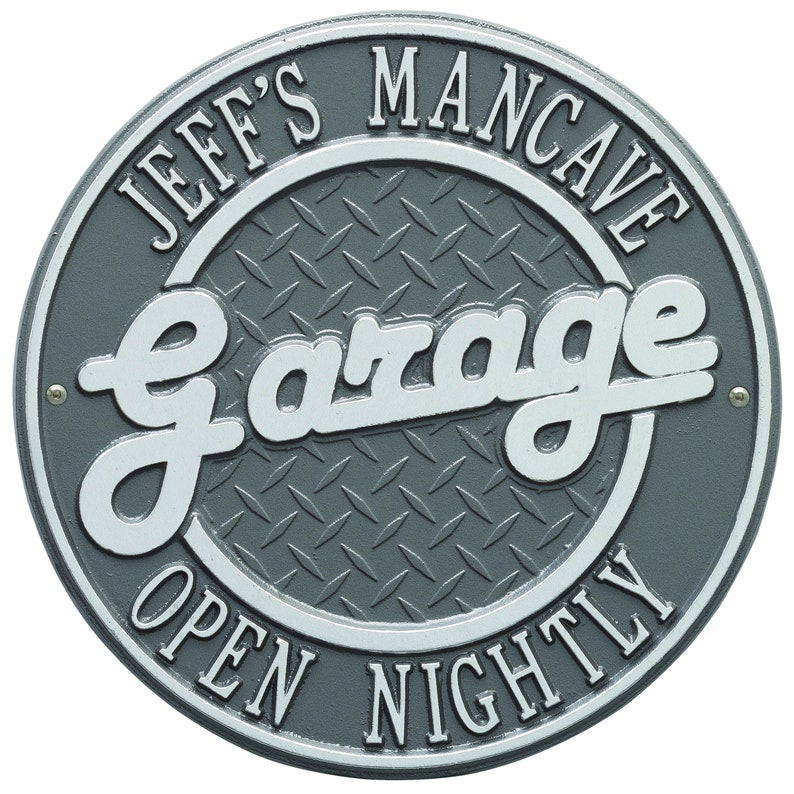 Garage Plaque - Standard Wall - Two Line