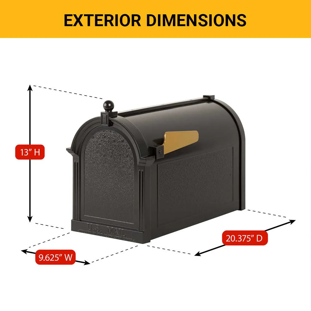 Modern Deluxe Capitol Mailbox Post Package